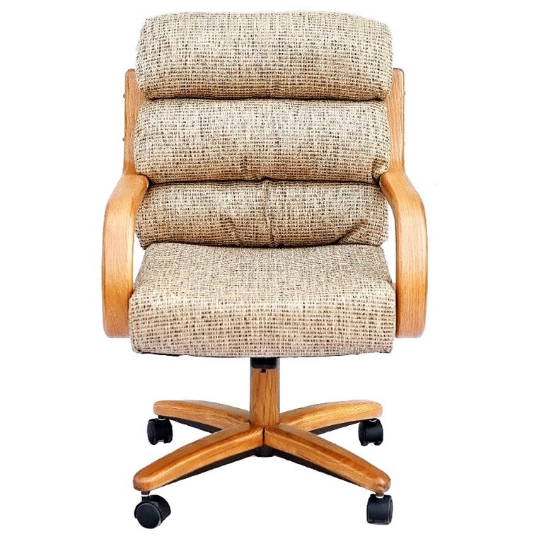 Chromcraft Custom Dining CM137M+C936AM Dining Chair with Casters and